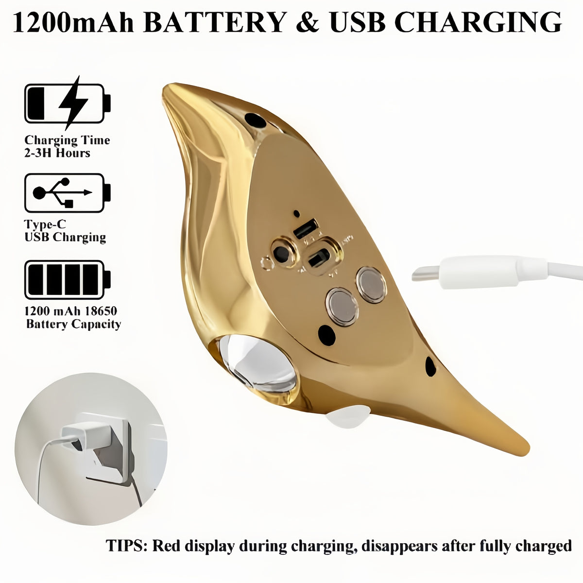 Motion Sensor Night Light 2-Pack Golden Bird Wall Lamp Rechargeable Magnetic Mount No Wiring 2-Color Modes for Bedroom Hallway Bathroom Living Room