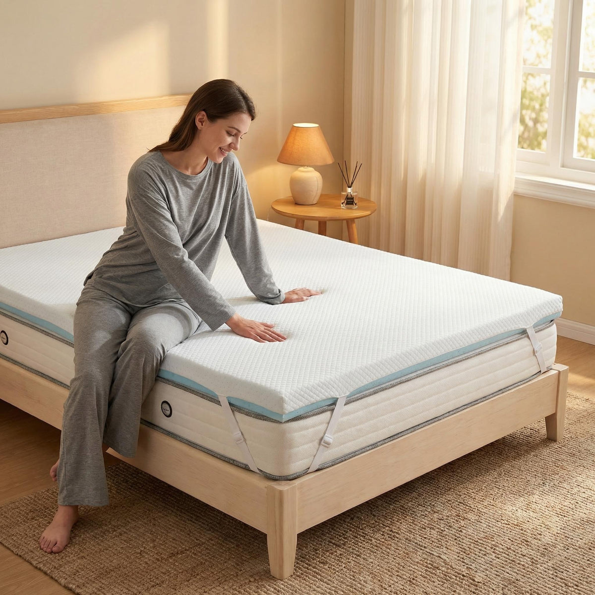 Gel Memory Foam Mattress Topper 2”/3”/4” – Removable Soft Cover, Cooling Pad for Bed, Sleeper Sofa, RV & Camper, CertiPUR-US Certified | Twin, Twin XL, Full, Queen, King