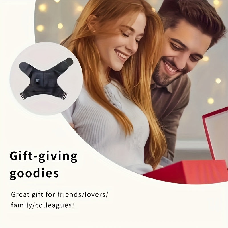 Heated Shoulder Massager with 3 Vibration & Heating Modes, Wireless USB Charging Multifunctional Shoulder Wrap Massager for Pain Relief Relaxation, Gift for Elderly Parents Friends