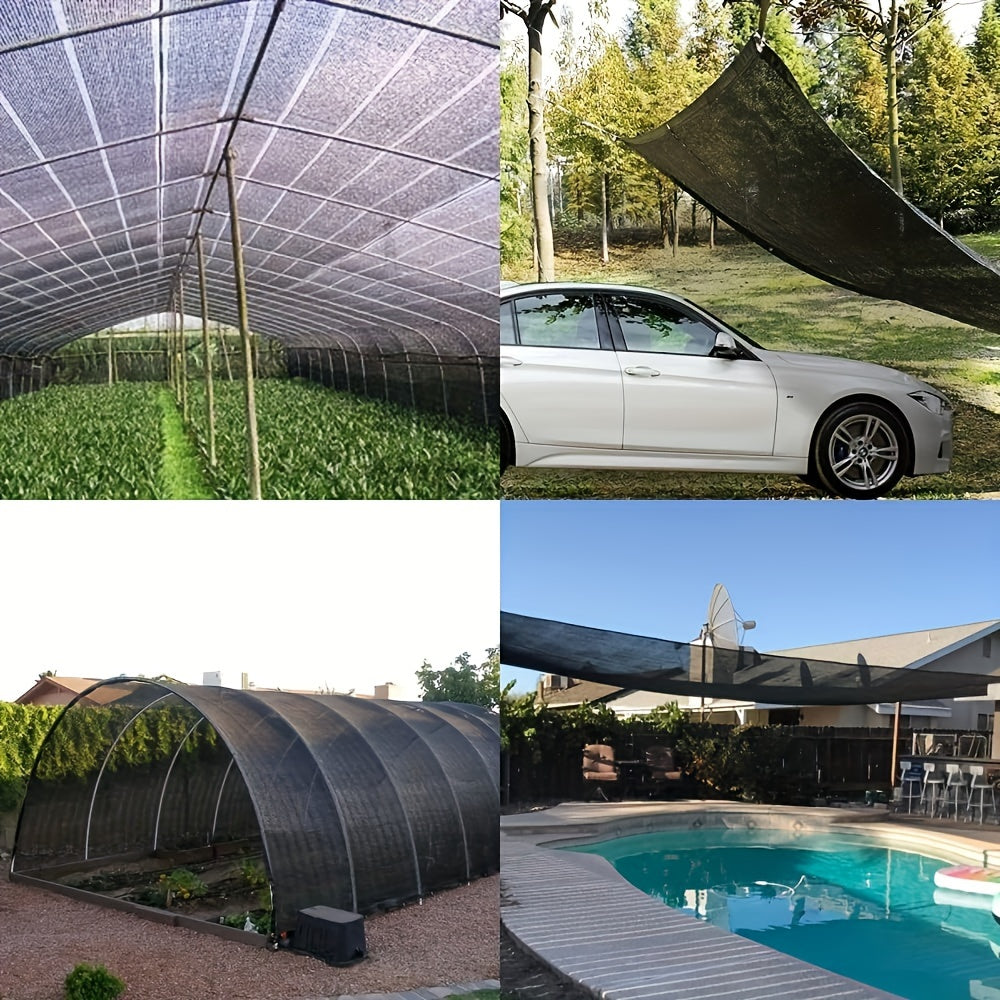 40% Shade Cloth with Grommets for Greenhouse, Garden & Pergola – Mesh Sunshade Netting for Plant Heat Protection, Chicken Coops & Outdoor Patios