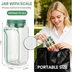 Salad Jar with Side Opening & Dressing Cup – Mason Jar Salad Container with Upgraded Lock, Leak-Proof Lunch Box for Meal Prep, Portable for Travel, Office & Home, Includes Disposable Spoon