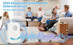 Ultrasonic Pest Repeller 8-Pack 2025 Upgraded Plug-In Repellent for Mosquitoes Cockroaches Mice Fleas Ants Rodents Chemical-Free for Home Farm Kitchen Office Restaurant Apartment