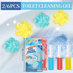 Gel Stamp Toilet Bowl Cleaner & Air Freshener 28/84 Count – Fresh Flower Gel Stamps Prevent Limescale & Toilet Rings – 6 Scent Options, 2 or 6 Pack Bathroom Cleaning Gel Stamps
