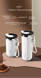 Insulated Travel Mug 16.91oz 304 Stainless Steel Vacuum – Leak-Proof Non-Slip Portable Coffee Cup for Indoor & Outdoor, Winter Holiday Gift