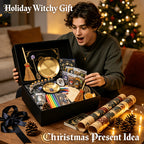 Witchcraft Supplies Kit for Spells – 94 / 130pcs Witch Box with Pink Candles, Wiccan Tools & Beginner Pagan Ritual Set | Halloween
