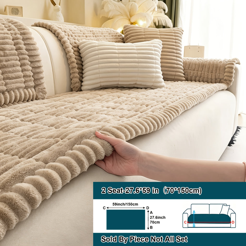 Soft Quilted Thick Sofa Cover Bohemian Style – Removable Machine Washable Pet-Friendly Sofa Protector for 1/2/3/4 Seater Split Sofa, All-Season Couch Cover for Living Room, Bedroom & Office