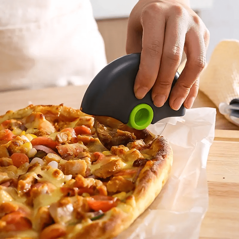 Stainless Steel Pizza Cutter Wheel Set of 2 – Sharp Slicer for Pizza, Cake, Bread & Pie, Essential Kitchen Tool for Home Baking & Outdoor Camping
