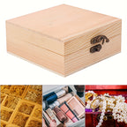 Unfinished Wooden Treasure Chest Boxes 12-Pack with Lid & Clasp - DIY Craft Boxes, Pirate Party Favors for Birthday Parties, Christmas Gift Boxes & Kids Decoration Projects