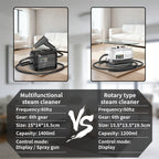 Handheld High Pressure Steam Cleaner High Temperature Portable Steam Mop LCD Display Gear Control 40oz Tank for Kitchen Carpet Sofa Upholstery