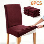 Dining Chair Covers 4/6pcs Set Washable Pet Friendly Dirt & Wear Resistant – Versatile Stretch Slipcovers for Home & Restaurant Seating, 12 Colors