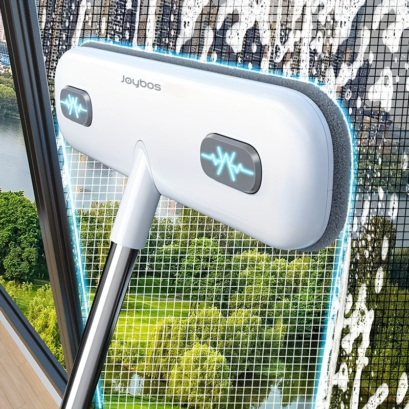 Window Cleaning Brush with Extendable Handle Screen Cleaner Reusable Pet Hair Remover Household Door Window Scrubber for Bathroom Kitchen Bedroom Living Room Portable Multi-Use Home Cleaning Tool