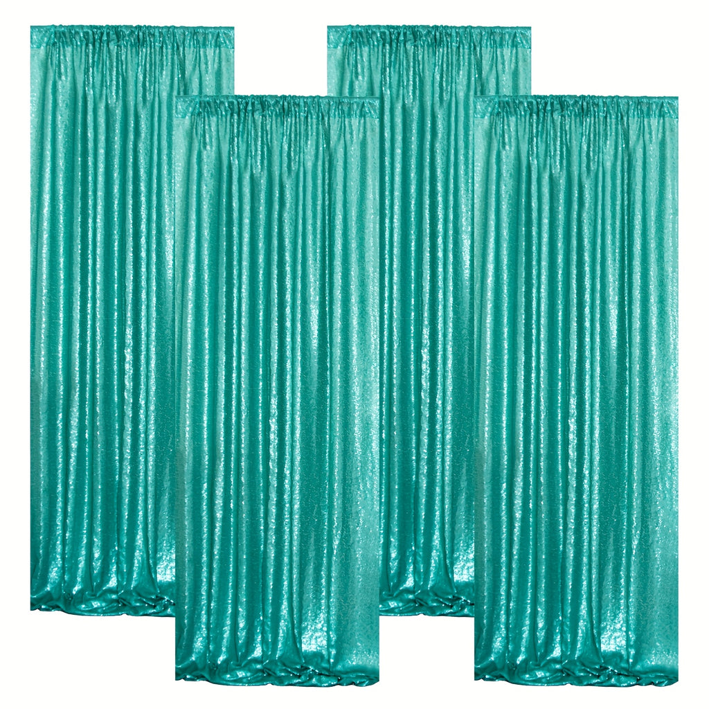 Sequin Backdrop Curtains – Glitter Party & Wedding Background Panels, 2ft×8ft per Panel, 4/6/8 Panel Sets, 29 Colors for Birthday, Stage, Bridal & Event Decor