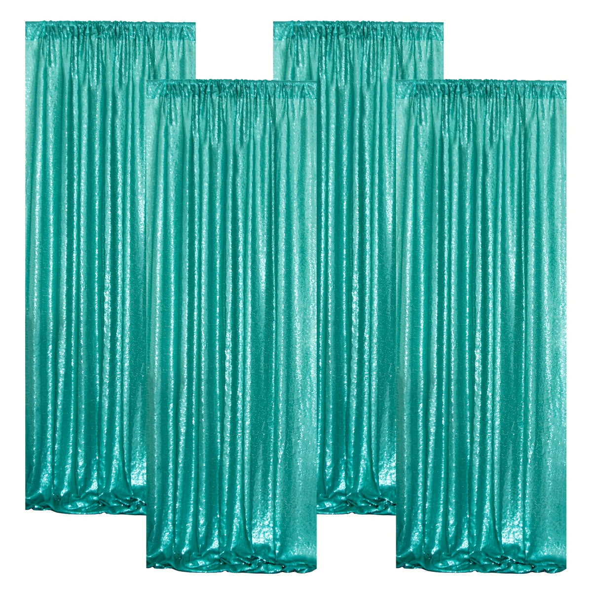 Sequin Backdrop Curtains – Glitter Party & Wedding Background Panels, 2ft×8ft per Panel, 4/6/8 Panel Sets, 29 Colors for Birthday, Stage, Bridal & Event Decor