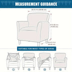Stretch Armchair Slipcover 1pc - Mid Century Modern Accent Chair Cover with Arms Soft Furniture Protector for Living Room Office Reception Reading Machine Washable