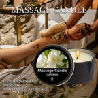 2-in-1 Soy Wax Massage Oil Candle Essential Oil Scented Warm Moisturizing Body Lotion Luxury Spa Candle Gift Set for Women Nail Salon Pedicure Wedding Christmas Valentine 1pc 2pc 6pc 17 Scents