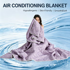 Cooling Blanket Quilt Extra Large - Lightweight Breathable Air-Cooled Moisture-Wicking Comforter for Adults Summer Heat Machine Washable Fits Most Beds