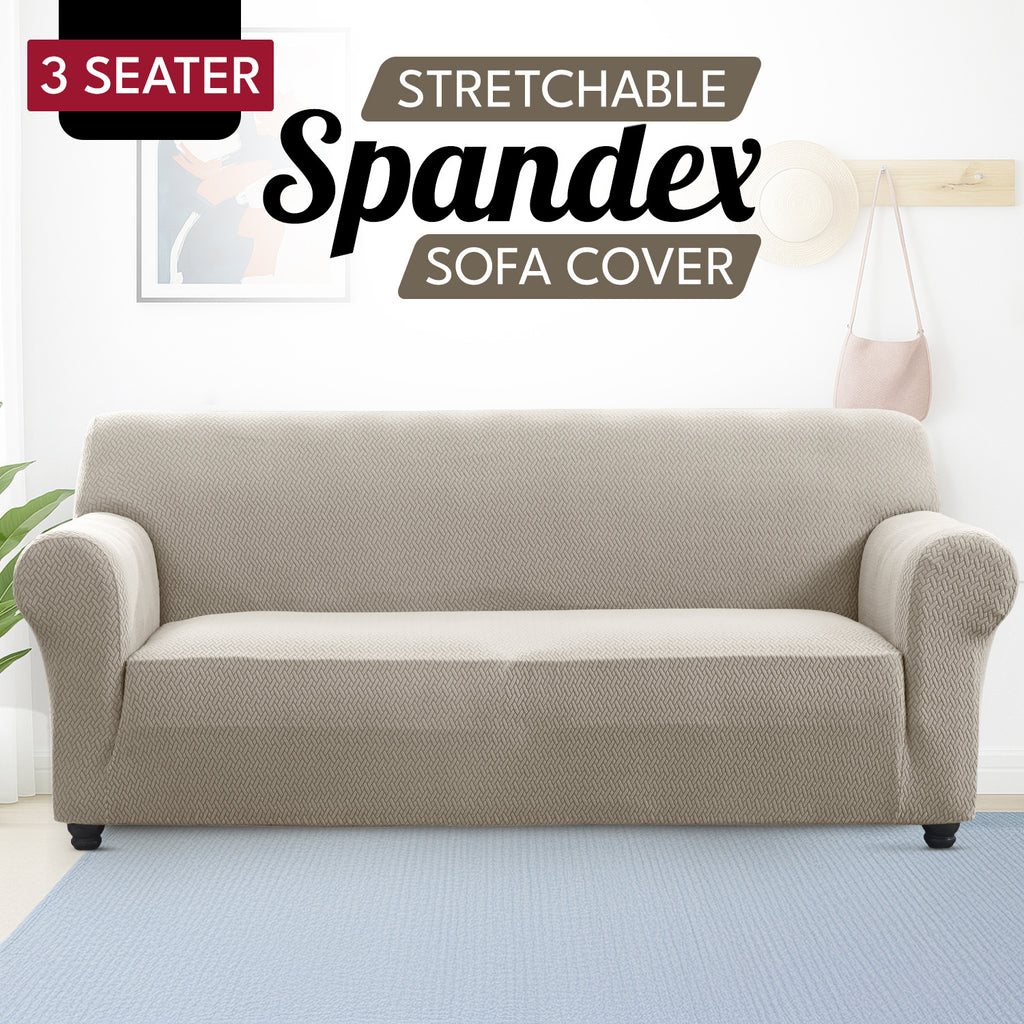 Spandex Stretch Sofa Cover Non-Slip Washable Couch Slipcover for 1 2 3 Seater Elastic Furniture Protector Pet & Kid Friendly Living Room Bedroom Home Decor