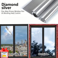 One Way Privacy Window Film for Home & Office - Static Cling Mirror Surface, Daytime Privacy, Heat & Glare Reduction, UV Blocking, No Adhesive, 4 Colors