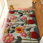Floral Floor Mat Anti-Slip Indoor Outdoor Rug – Soft Non-Slip Entrance Mat for Living Room, Kitchen, Bedroom & Hallway | 3 Sizes