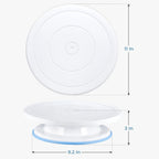 22pcs Cake Decorating Set with Rotating Turntable Stand - 12 Stainless Steel Piping Tips, Icing Spatula, 3 Scrapers & Pastry Bags, Complete Cake Decoration Kit for Home Bakers