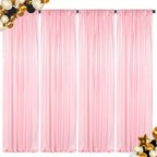 Sequin Curtains Backdrop 4 & 6 Panels 2x8FT - Shimmer Glitter Party Backdrop Curtain for Wedding Birthday Bachelorette Photo Booth, 25 Colors Reusable Event Decoration