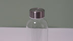 Glass Juice Bottles Bulk Set of 10 with Stainless Steel Lids – 18oz Clear BPA-Free Leak-Proof Reusable Glass Water Bottles for Juicing, Meal Prep & Storage