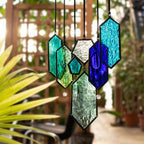 Rainbow Suncatcher Crystal Glass Sun Catcher Pendant – Hanging Window Prism Ornament for Home Garden Decoration, Wedding Party Decor & Housewarming Gift
