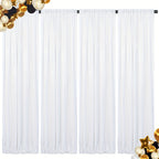 Sequin Curtains Backdrop 4 & 6 Panels 2x8FT - Shimmer Glitter Party Backdrop Curtain for Wedding Birthday Bachelorette Photo Booth, 25 Colors Reusable Event Decoration