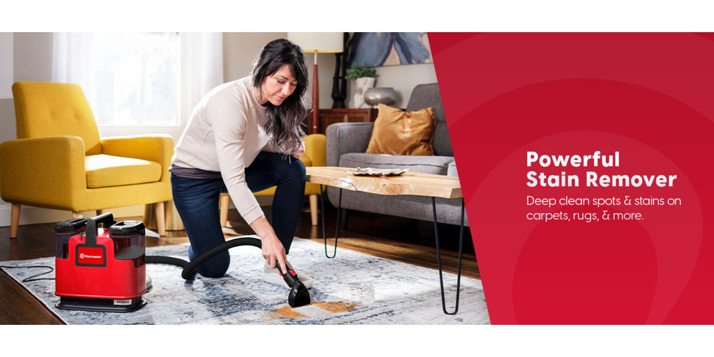 Portable Carpet & Upholstery Cleaner 15KPa – Compact Spot Stain & Odor Remover with Self-Cleaning Tool, 3.5" Tough Stain Brush, 54.1oz Tank & Extra Long Hose for Deep Spot Cleaning Carpets Sofas Cars