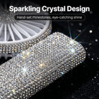 Rhinestone Handheld Fan Crystal Diamond Bling Mini Personal Fan USB Rechargeable 3-Speed for Women Girls Wedding Travel Outdoor Office