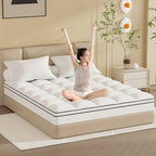 4 Inch Gel Memory Foam Mattress Topper | Dual Layer 2" Gel Foam + 2" Pillow Top, Removable Washable Cover, 8-21" Deep Pocket – Twin, Twin XL, Full, Queen
