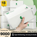 Bulk Tissue Paper 18 Pack 5-Layer Ultra Thick – 9000 Sheets Wet & Dry for Sensitive Skin, Kitchen, Bathroom, Travel