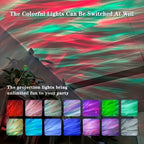 Starry Sky Mood Light – Milky Way Design 7-Color USB Frosted Glass Table Lamp with Remote Control for Bedroom Party Decor