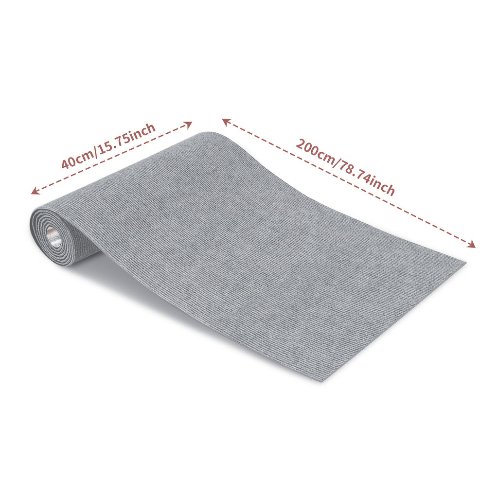 Non-Slip Hallway Runner Rug Self-Adhesive TPR Backing Ultra-Thin 0.4mm 5 Colors 6 Sizes for Kitchen Bedroom Living Room Entryway Hardwood Floors