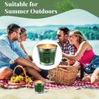 Citronella Candles Outdoor Set 4pcs 6oz Each 128 Hours Total Burn Time – Long-Lasting Mosquito Repellent Candles for Patio, BBQ, Camping, Garden, Yard & Deck, Perfect Father’s Day Gift