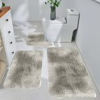 Plush Bath Rugs Set 1-6 Pieces, Multi-Color Microfiber Non-Slip Bathroom Mats – Soft Water Absorbent Thick Machine Washable Toilet Mats for Bathroom, Tub & Shower