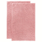 Chenille Bathroom Rug Extra Soft Absorbent Bath Mats for Bathroom Floor – Non-Slip, Water Absorbent, Machine Washable Bath Mat