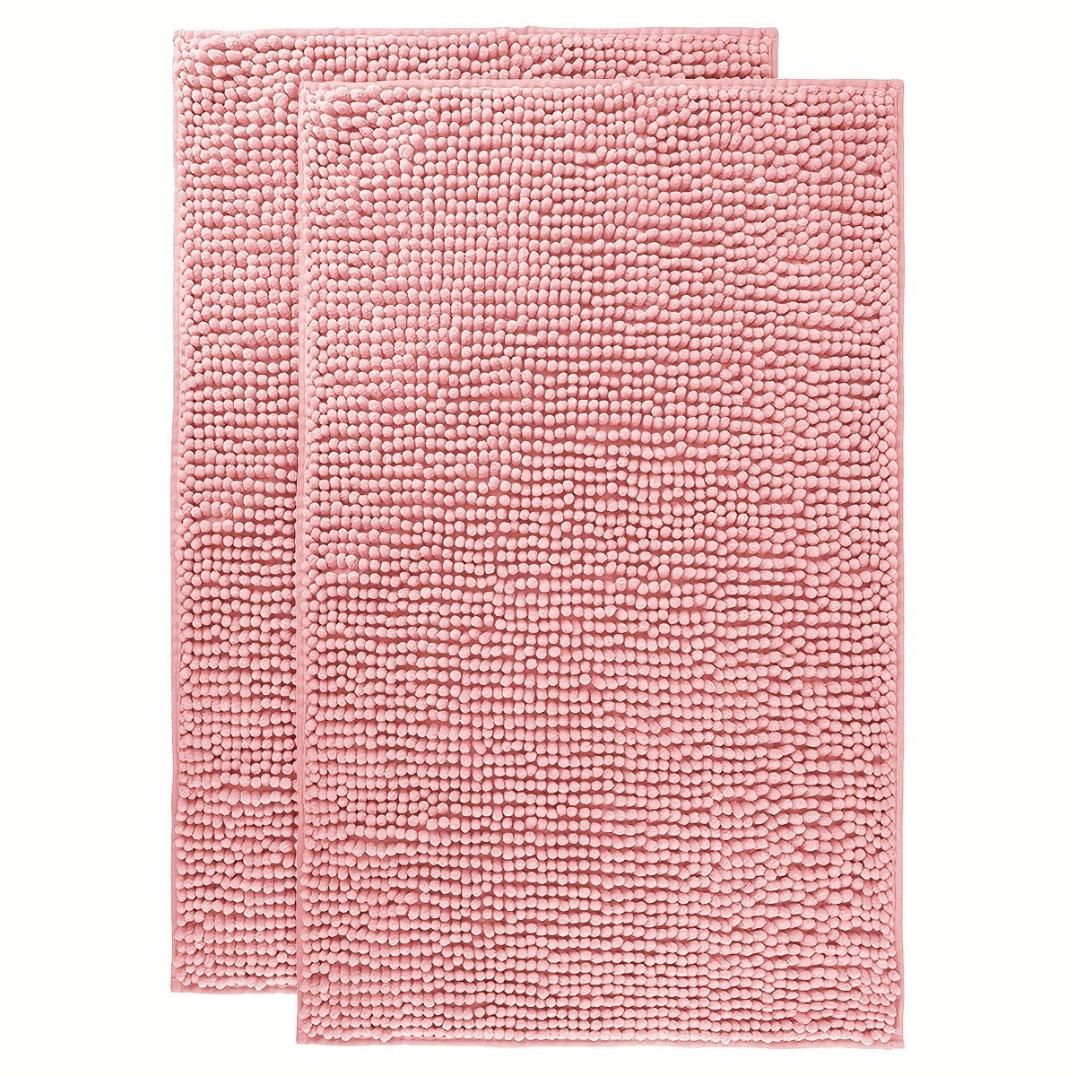 Chenille Bathroom Rug Extra Soft Absorbent Bath Mats for Bathroom Floor – Non-Slip, Water Absorbent, Machine Washable Bath Mat