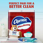 Charmin Ultra Strong Toilet Paper 30 Mega Rolls 242 Sheets Per Roll – 2-Ply Bulk Bath Tissue, Tear-Resistant, Septic Safe & Clog Safe for Home & Family Bathrooms