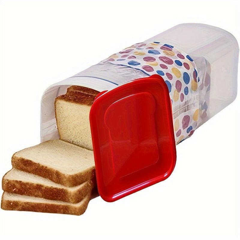 Bread Box Stackable Food Storage Container with Leak-Proof Lid – Large Capacity Portable Reusable Toast Storage Box for Kitchen Organization & Camping