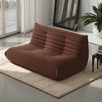 Caterpillar Floor Bean Bag Sofa – Teddy Velvet High-Density Foam Ergonomic Lounge Sofa, 1-2-3 Person, for Living Room Bedroom Game Room, Multiple Colors