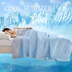Cooling Blanket for Hot Sleepers Dual-Sided Soft Lightweight Reversible Summer Throw Machine Washable Multipurpose Bedding Travel Lounging Purple Green Blue Pink Sky Blue 39x59 59x79 79x91 Inch