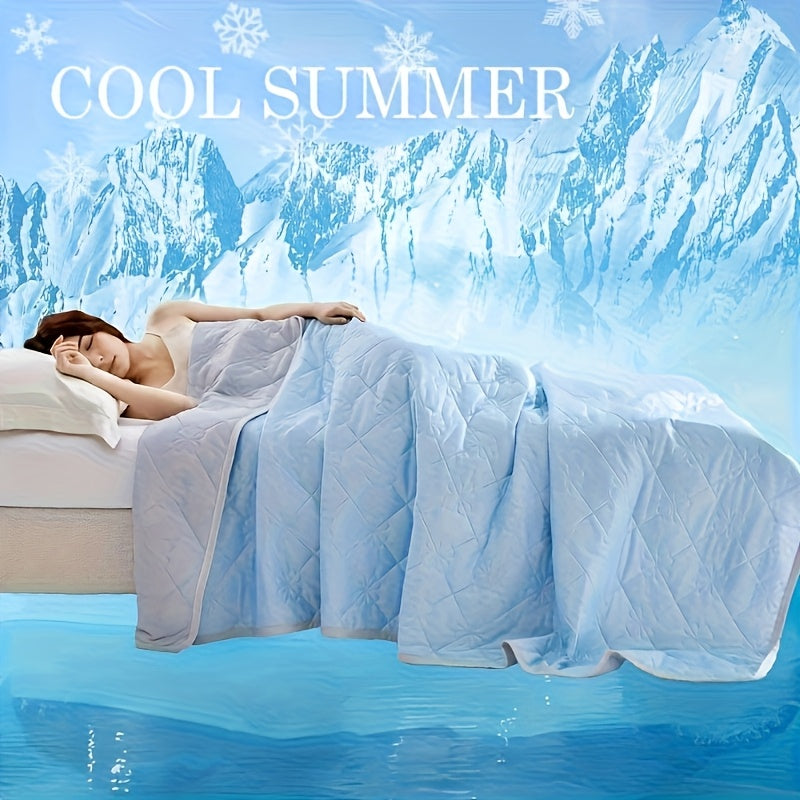 Cooling Blanket for Hot Sleepers Dual-Sided Soft Lightweight Reversible Summer Throw Machine Washable Multipurpose Bedding Travel Lounging Purple Green Blue Pink Sky Blue 39x59 59x79 79x91 Inch