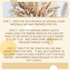 Pampas Grass Decor Bouquet 120pcs Natural Dried Boho Floral Arrangement | Rustic Centerpiece for Wedding Table Decor, Living Room, Boho Home Decor & Farmhouse Aesthetic