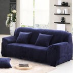 Plush Sofa Slipcover Stretch Thick Couch Cover - Soft Velvet Furniture Protector for Chair Loveseat 3 4 Seater, Anti-Slip Elastic Wrap, Machine Washable, 6 Colors for Living Room