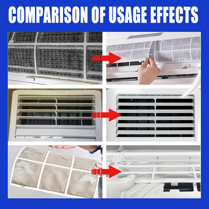 Air Conditioner Cleaning Spray No-Disassembly Formula - Universal AC Cleaner for Wall-Mounted & Floor-Standing Units, Removes Dust, Oil Stains & Scale from Heat Sinks, Powerful Decontamination, 1.69oz