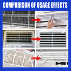 Air Conditioner Cleaning Spray No-Disassembly Formula - Universal AC Cleaner for Wall-Mounted & Floor-Standing Units, Removes Dust, Oil Stains & Scale from Heat Sinks, Powerful Decontamination, 1.69oz