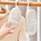Reusable Dehumidifier Bags 6pcs with Hooks Hanging Moisture Absorber Mildew Resistant for Closet Bedroom Bathroom No Electricity White