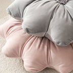 Velvet Flower-Shaped Throw Pillow with Pillow Core - Elegant Round Cushion for Sofa Bed and Living Room Decor Christmas Home Decoration Gift