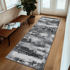 Modern Abstract Area Rug Machine Washable Non-Slip Large Soft Floor Carpet for Living Room Bedroom Dining Room – 6 Sizes 2x5 to 9x12 Ft